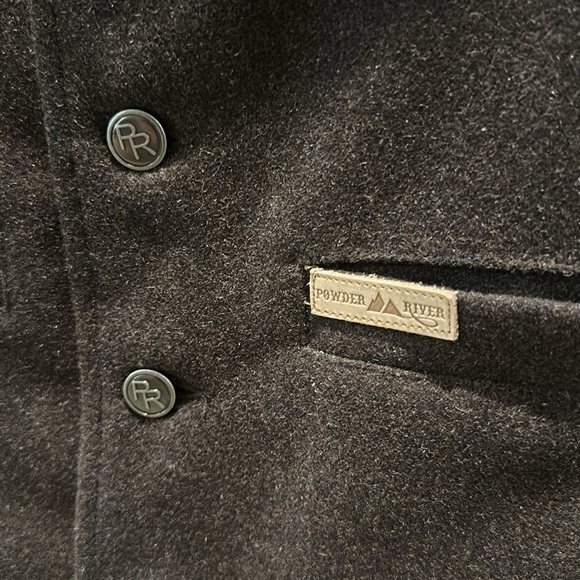 Powder River Outfitters Panhandle brown wool vest - M - Picture 4 of 5